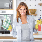 Utopia Towels Green & White Dish Towels 100% Ring Spun Cotton Highly Absorbent - Image 9