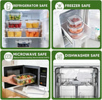 24-Piece PVC-Free BPA-Free Food-Grade Plastic Kitchen Set, Leakproof Airtight - Image 4