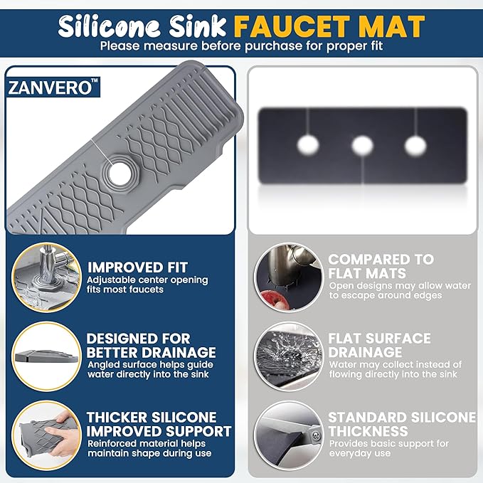 Extra Thick Silicone Faucet Mat - Image 7