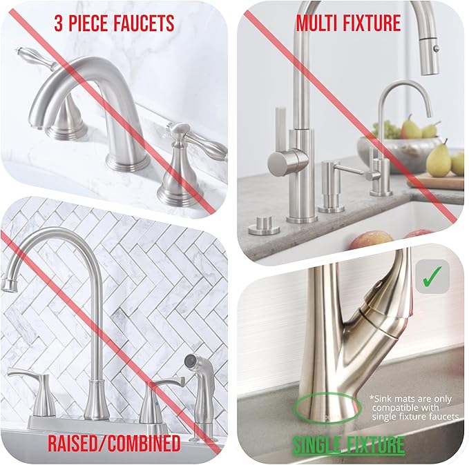 The Original Ternal Sinkmat Drip Catcher & Splash Guard, Faucet Mat - Image 5