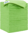 HOMEXCEL Green Microfiber Cleaning Cloth 20 Pack 11.5 x 11.5 Inch Microfiber by HOMEXCEL