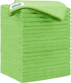 HOMEXCEL Green Microfiber Cleaning Cloth 20 Pack 11.5 x 11.5 Inch Microfiber by HOMEXCEL
