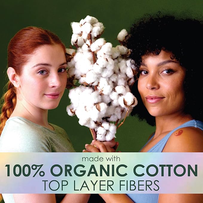 L. Ultra Thin Pads for Women, Regular Absorbency, Organic Cotton Top Layer - Image 6