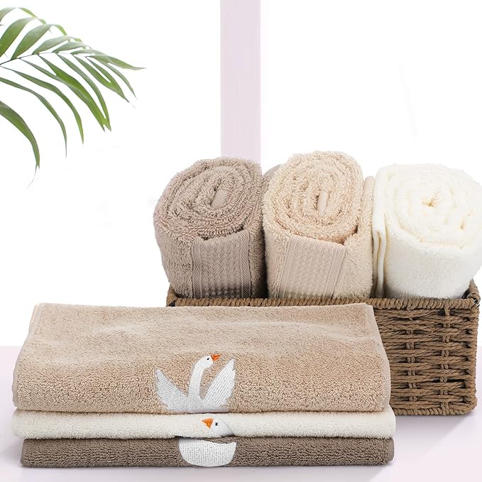 3 Pcs Silly Goose Hand Towels Decorative Silly Goose Bathroom Decor Geese Gifts - Image 3