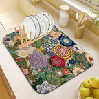 Dish Drying Mat for Kitchen Counter 18x24 Inch, Super Absorbent Dish Drainer Mat - Image 2