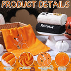 3 Pcs Halloween Hand Towels for Bathroom Embroidered Pumpkin Ghost Skull - Image 4