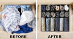 Simple Houseware Closet Underwear Organizer Drawer Divider Assorted 7 Pieces - Image 6