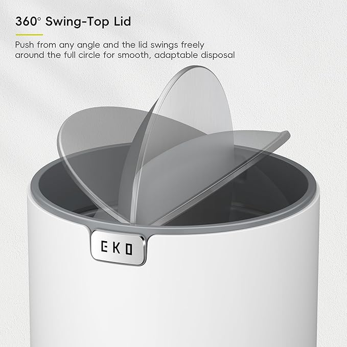 EKO Fandy 0.58 Gal/2.2L Mini Trash Can - Image 4