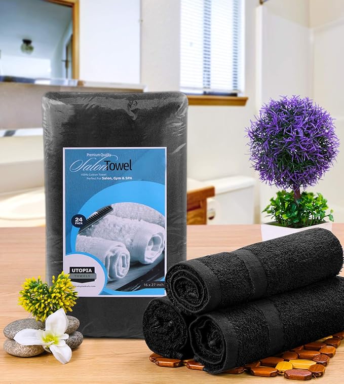 Utopia Towels, Salon Towel, Not Bleach Proof, 16 by 27 Inches, Highly Absorbent - Image 2