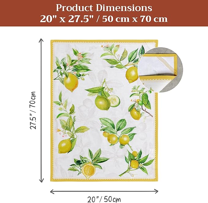 Maison d' Hermine Kitchen Towels Set of 3 100% Cotton 27.50" x 20" Reusable - Image 7