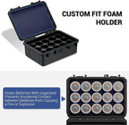KIWIFOTOS 15 Slots D Battery Organizer Storage Case IP67 Waterproof D Cell LR20 - Image 3