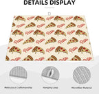 Cute Pizza Food Microfiber Dish Drying Mat - Image 5