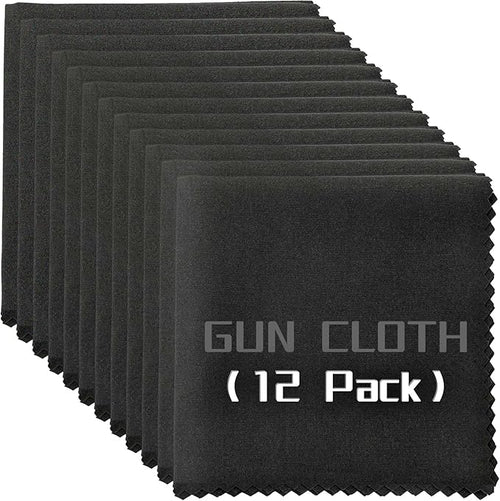 12 Pack Microfiber Gun Cleaning Cloth, Reusable Microsuede Cleaning/Polishing by Miaozhun