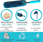 PRO Choice 4 Pack Long Handle Wheel Brush Kit - Image 5