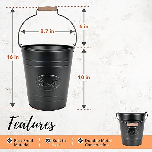 Autumn Alley Farmhouse Bathroom Trash Can - Image 7
