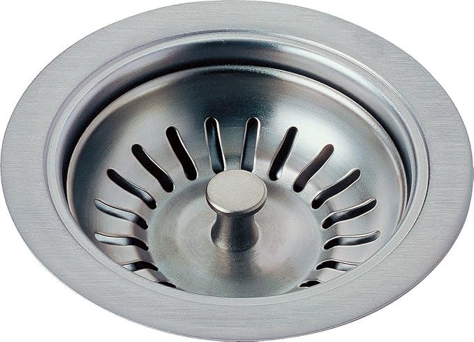 Delta Faucet 72010-AR Flange and Strainer Kitchen Sink, Arctic Stainless by DeltaFaucet