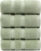 Simple&Opulence 4 Pcs Premium Hand Towels 16"x28", 600 GSM 100% Ring Spun Cotton by SimpleOpulence
