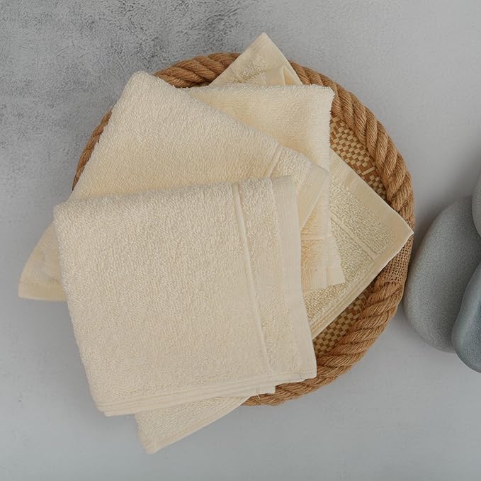 Tens Towels Pack of 12 Washcloths, 12 x 12 Inches, Lighter Weight, Quick to Dry - Image 7