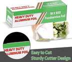 Aluminum Foil Wrap Roll 18 in x 500 ft Heavy Duty Commercial and Home Use - Image 2