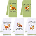 R Horse Funny Corgi Kitchen Dish Towels by RHORSE