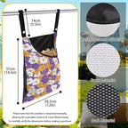 2 Pcs Clothes Pin Hanging Bag, Hippie Flower Multi-Functional Clothespin Bag - Image 6