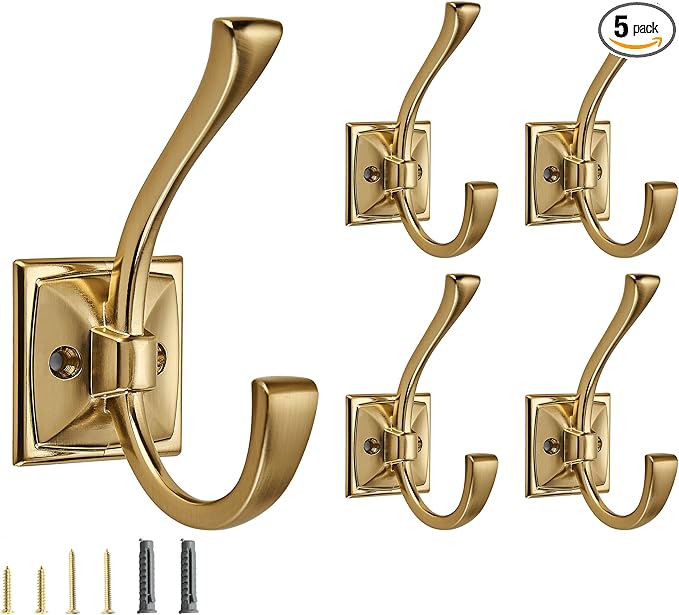 5 Pack Decorative Heavy Duty Towel Hooks by CABDM