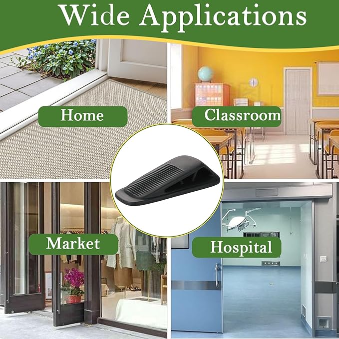 Fursafe&Q Rubber Door Stoppers for Bottom of Door, Door Stop Wedge - Image 6