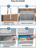 JARLINK Over The Door Organizer Storage, 5 Shelf Hanging Door Organizer - Image 7
