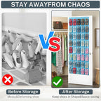 40-Pocket Over the Door Shoe Organizer - Image 4