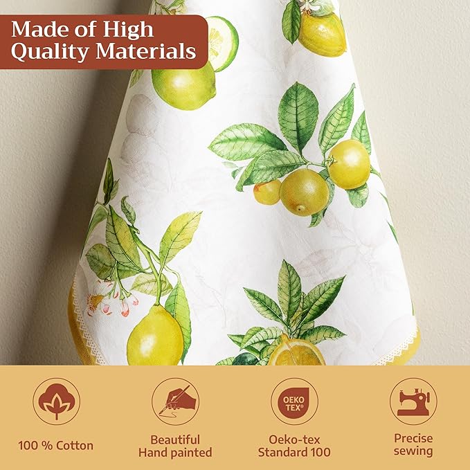 Maison d' Hermine Kitchen Towels Set of 3 100% Cotton 27.50" x 20" Reusable - Image 3