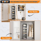 6-Shelf Hanging Storage Closet Organizer, Linen Rv Storage and Organization - Image 7