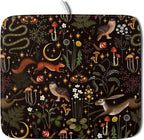 Black Mushrooms Butterfly Dish Drying Pad 16 x 18 Inch by APORTT