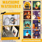 Lucomb 8 Pack Halloween Swedish Dishcloths Reusable, Kitchen Sponges Soft - Image 2