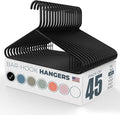 Neaties Plastic Hangers 45 Pack – Made in The USA – 6lb Capacity Standard by NeatiesHangers