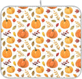 Fall Pumpkin Pattern Dish Drying Mat by Wamika