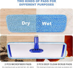 18" Professional Microfiber Mop Floor Cleaning mop, Flat Mop - Image 2