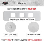 Faucet Mat Bathroom Sink 3-square-hole : AHA HOMEWARE Diatomite Rubber Bathroom - Image 4