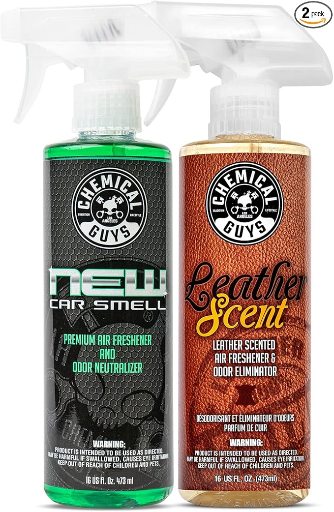 Chemical Guys AIR_300 New Car Scent and Leather Scent Combo Pack, RVs & More by ChemicalGuys
