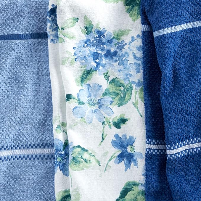 Martha Stewart Amber Floral Kitchen Towel Set 4-Pack - Image 8