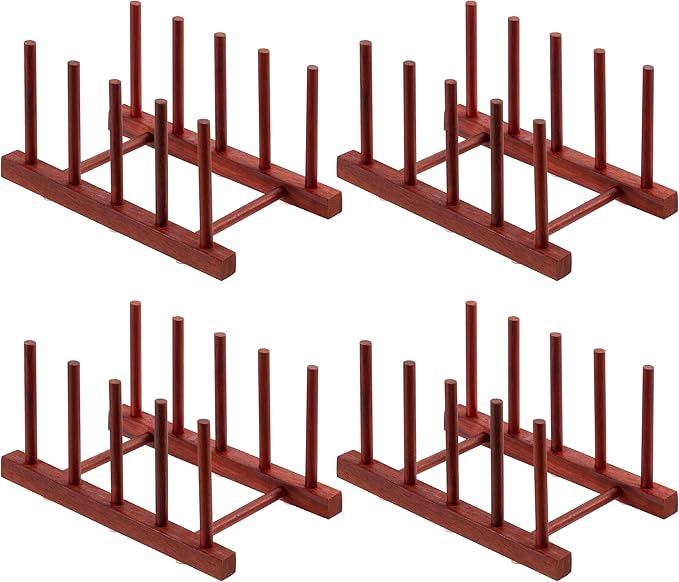 HBlife 4pcs Padauk Dish Drying Rack by HBlife