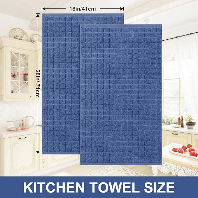 Homaxy Premium Cotton Kitchen Towels 16"x 28", Large Natural Ring Spun 390 GSM - Image 5
