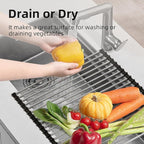 NEZUIBAN Dish Drying Rack with Roll Up and Over Sink - Image 3