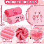 3 Pack Pink Flamingo Hand Towels - Image 3