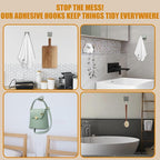 6 Pcs Adhesive Wall Hooks for Hanging - Image 4