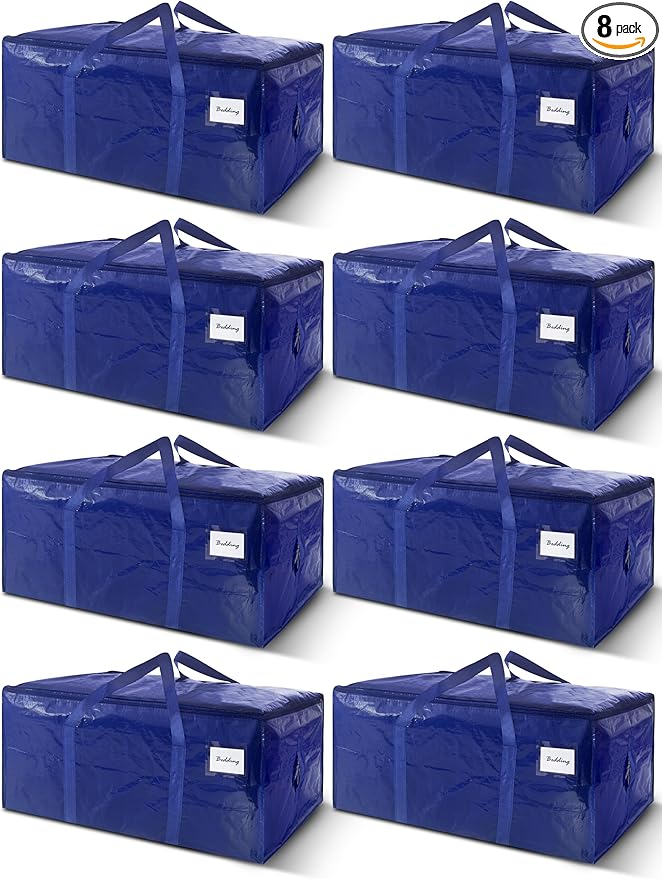 8 Pack Extra Heavy Duty Large Moving Bags by WTREE