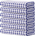 Kitinjoy Cotton 6 Pack Terry Kitchen Towels, 16 x 25 Inches Super Soft and by Kitinjoy