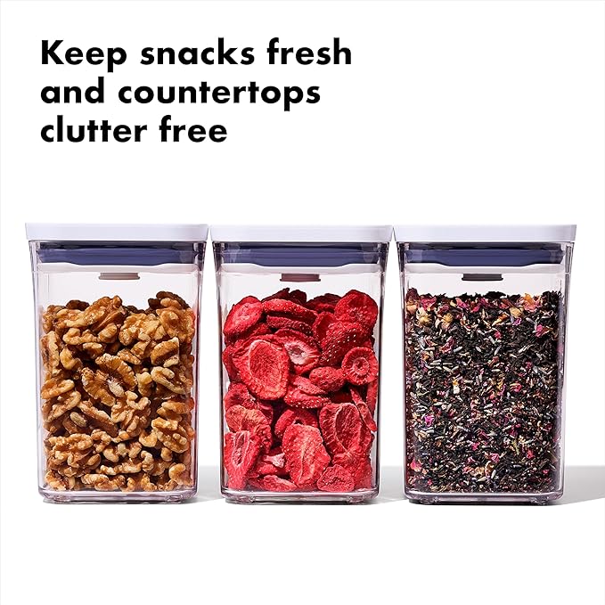 OXO Good Grips 3-PC Small Square Short POP Container Set - Image 2
