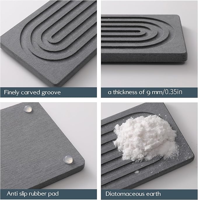 Stone Quick Dry Faucet Mat for Kitchen Sink Stone Faucet Mat for Kitchen Sink - Image 9