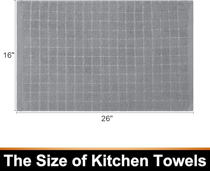 Mordimy 100% Cotton Terry Cloth Kitchen Towels, Super Soft and Absorbent Dish - Image 6