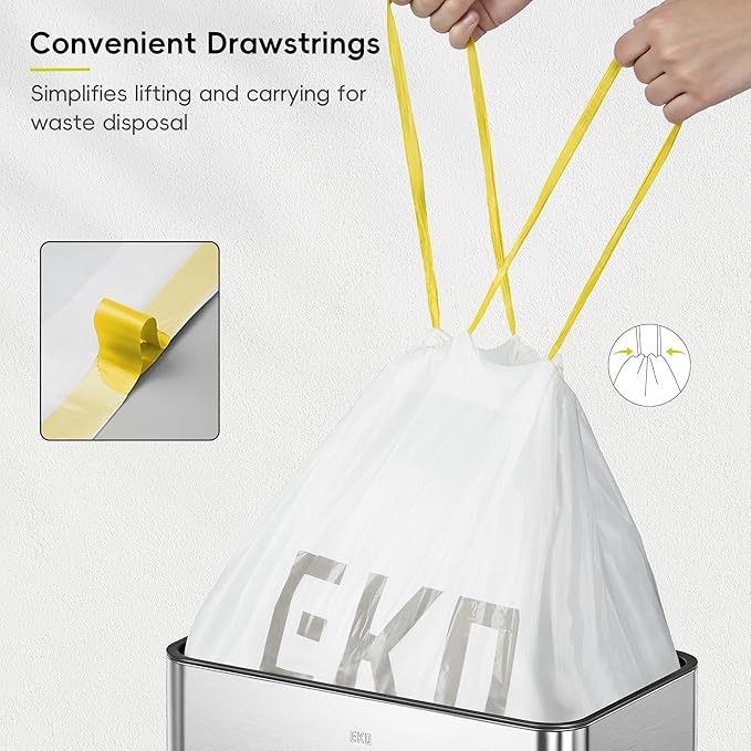 EKO 12.5 Gallon / 40-60 Liter, Extra-Strong Garbage Bags, Leak-Resistant - Image 6